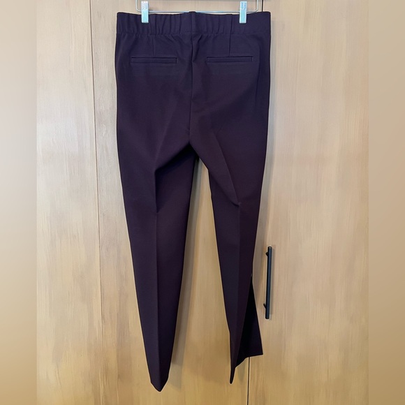JJill DARK FIG PONTE SLIM LEG pants, misses S, NWT - Picture 3 of 9